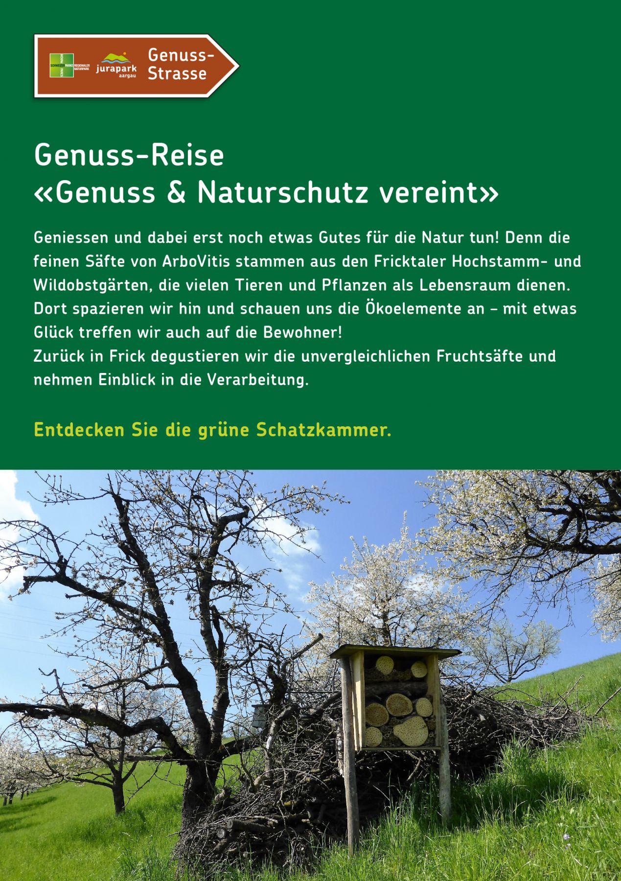 Genuss Reise: Genuss und Naturschutz vereint